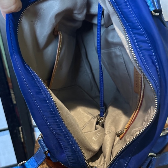 MZ Wallace New York Royal Blue Nylon Large Bag Zipper Shoulder/Handbag - Picture 13 of 13